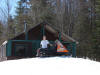 Jed in front of Cabin 2